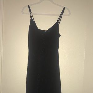midi length black sundress